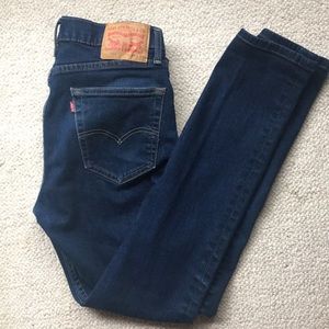 Levi’s dark wash skinny jean 34x34